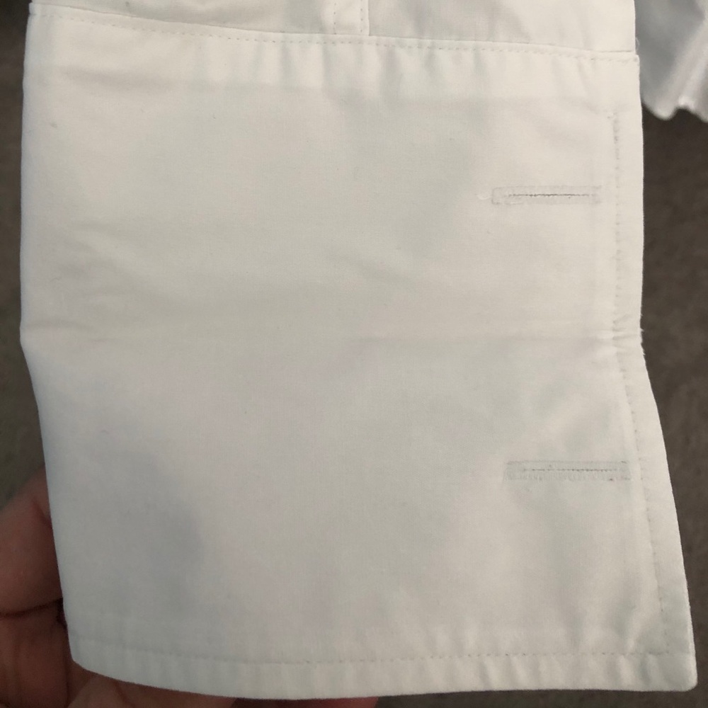 TM Lewin men dress white cotton shirt double cuff - Picture 3 of 6